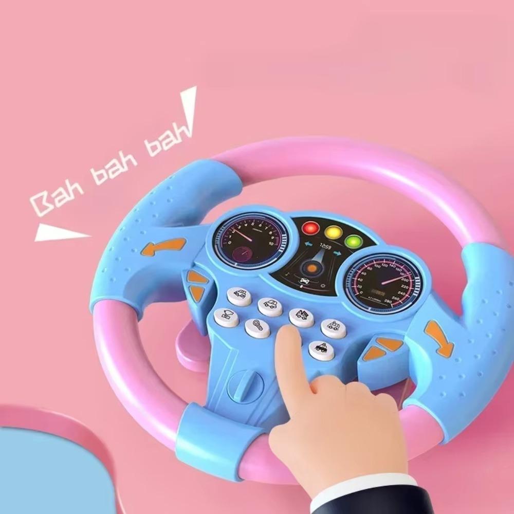 

360 ° Rotation Simulation Steering Wheel Toys Montessori Simulate Driving Car Toy Children Gift style 2