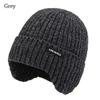 Soft Knitted Hat Windproof Earmuffs Cap Winter Beanies Hat  Outdoor