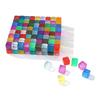 High Transparent Rainbow Crystal Acrylic Cubes Stacking Gem Blocks Sensory Building Blocks for Kids Learning Color Light Shadow