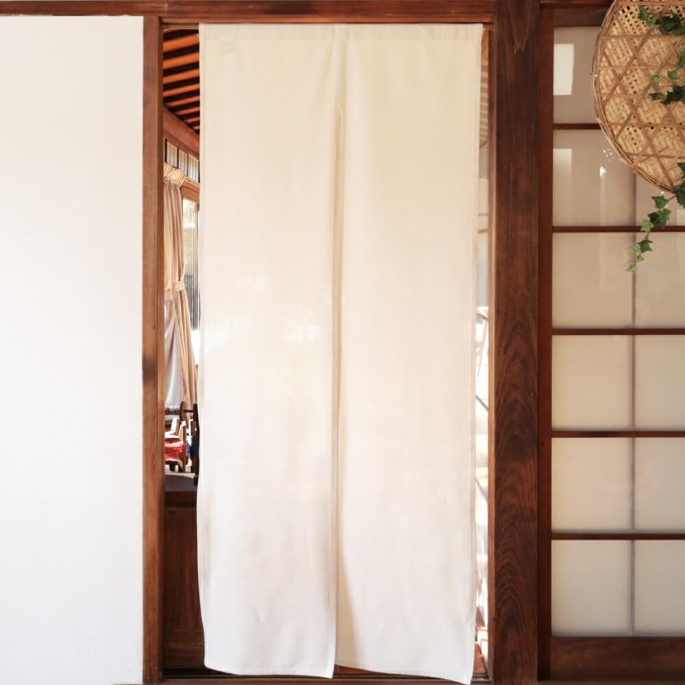 

Noren Kobo Хлопок Ширина 72 x Длина Комната Гостиная 27098 Норен, Однотонный, Смесовый, Простой, Натуральный, 170см, Длинный, Норен, Разделитель, Приватность, Комната, Кухня, слоновая кость