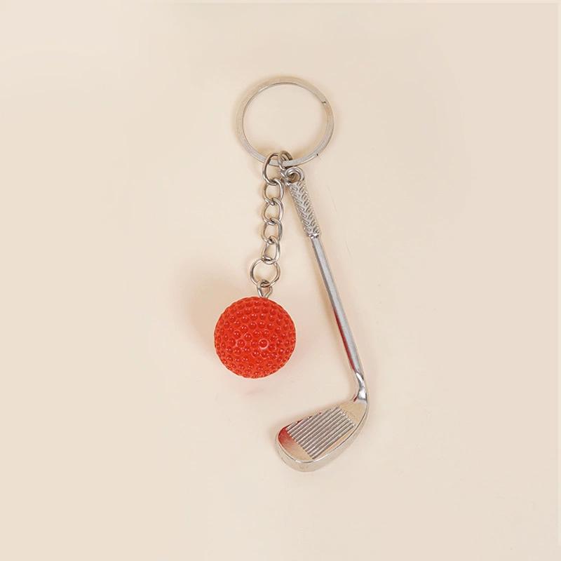 1PC Golf Ball for Kids Gifts Key Ring for Sport Lovers Key Holder Mini Metal Keychain Key Chain
