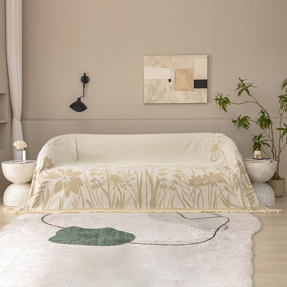 

Чехол для дивана Nordic Velvet, универсальный противоскользящий чехол для дивана Four Seasons, простое высококачественное одеяло из синели для дивана 180*130cm