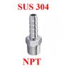 1/8" 1/4" 3/8" 1/2" 3/4" BSP NPT Male Female To 4 5 6 8 10 12 14 16 19 25 mm Hose Barb 304 Stainless Steel Pipe Fitting Connetor