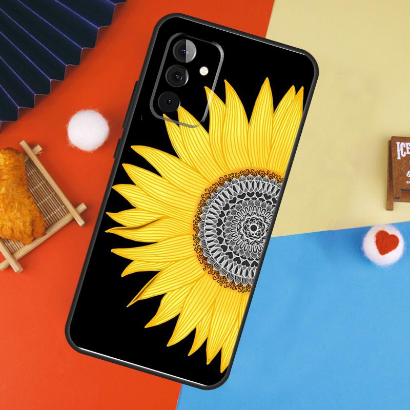 Sunflower Case For Samsung Galaxy A17 A35 A55 A06 A16 A26 A36 A56 A53 A32 A52 A33 A13 A14 A34 A54 A15