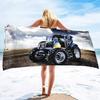 Microfiber Tractor Beach Towel, Sand Free Agricultural Vehicle Towels Oversized, Quick Dry Soft Bath for Sports