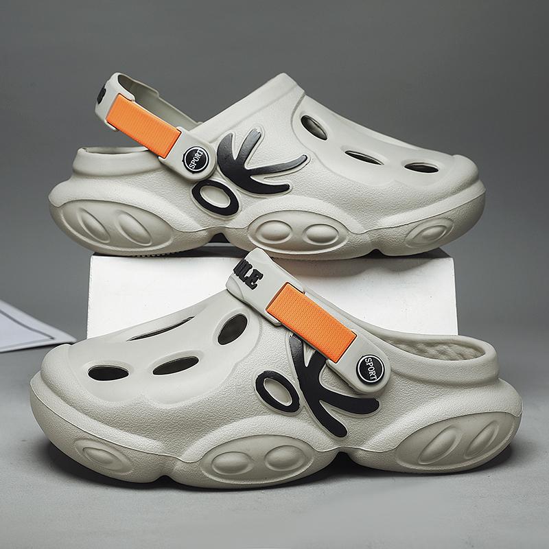 Nová móda Pánské pantofle letní EVA měkké pohodlné pánské sandály vysoce kvalitní lehké, tlusté dno koupelna pánské sandály