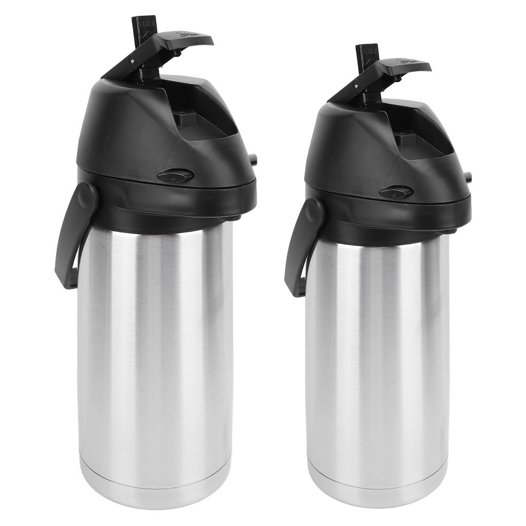 1.6L/1.9L Coffee Dispenser with Pump Insulated Stainless Steel Thermal Beverage Dispenser For Hot Cold Water Party Drinks