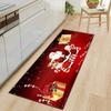 Weihnachten Zuhause Türmatte Rutschfest Badezimmermatte Küche Lang Schlafzimmer Wohnzimmer Teppich Fußmatte