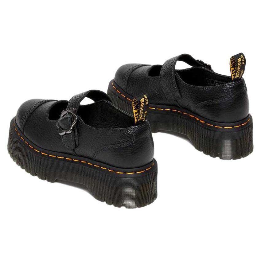 Dr. Martens Leather Comfortable Casual Thick Sole Shoes Women Shoes Black 27644001