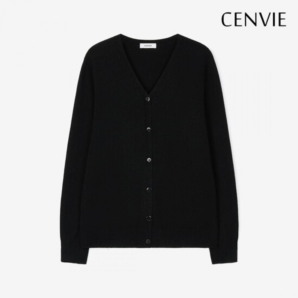 Senbi Women Holgarment V Neck Knit Cardigan Signature