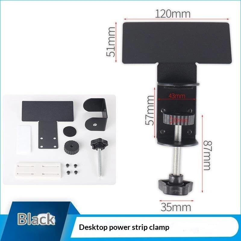 

Under Desk Power Strip Holder – No-Drill Cable Management Tray For Outlet Fixing, Wire Organizing & Shelf Storage A1