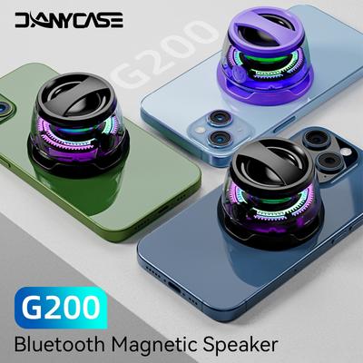 Bluetooth Speaker Mini Magnetic Portable Outdoor Desktop Led Subwoofer Small Steel Cannon Small Audio