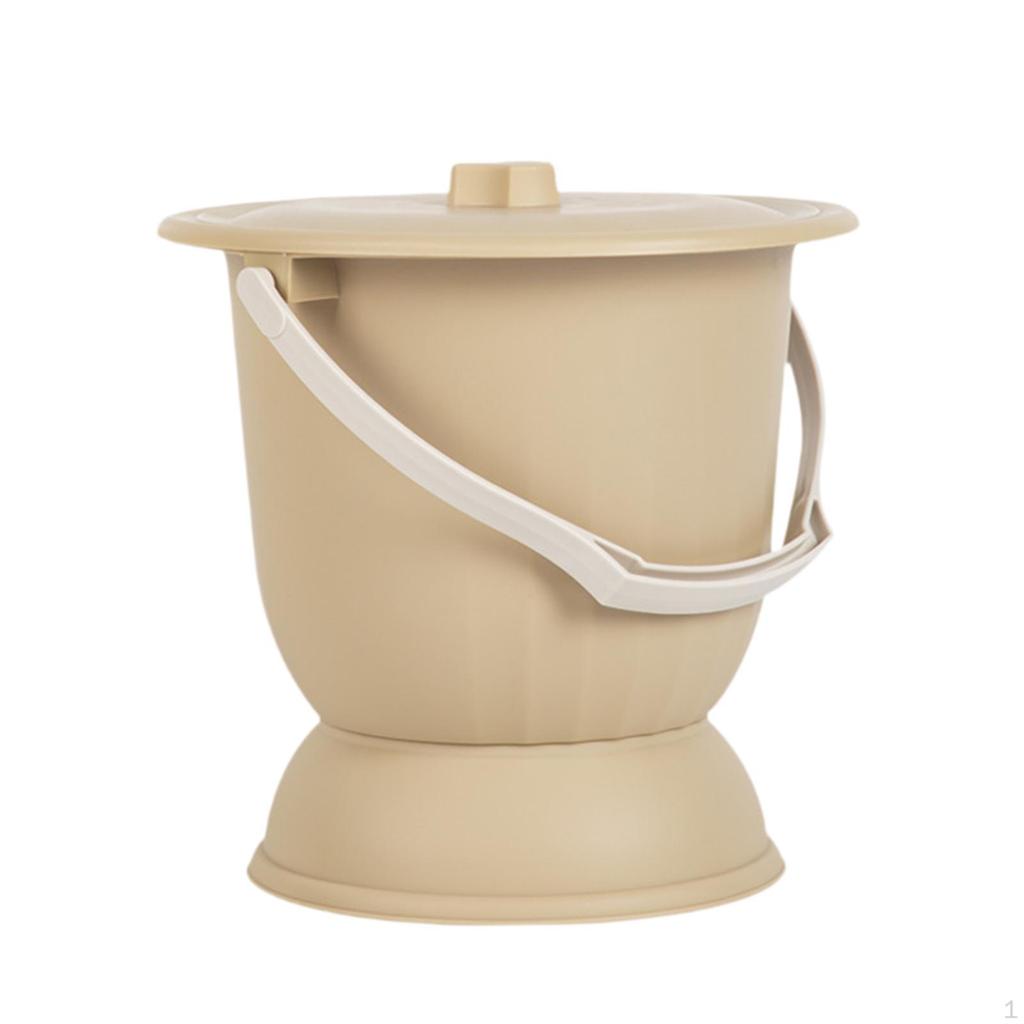 Chamber Pot, Night Urinal Spittoon with Lid, Potty Bucket for Female Male Kids Adults