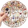 50PCS Transparent Plants Stickers Vintage PET Transparent Decorative Decals for DIY Scrapbooking Crafts Album Notebook Phone