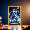 Anime Figure Gundam Light Painting Photo Frame Original Action Figures Led Night Light PVC Collectible Model Toy Christmas Gifts
