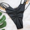 Bikini Crystal Diamond Swimsuit Bandage Cutout Split Swimsuit