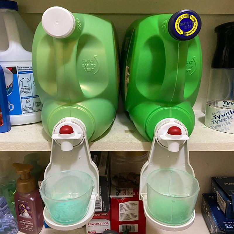 Laundry Detergent Drip Catcher Tray Cup Holder Soap Dispenser Fabric Softener Gadget Under Tub Liquid Container Organizer