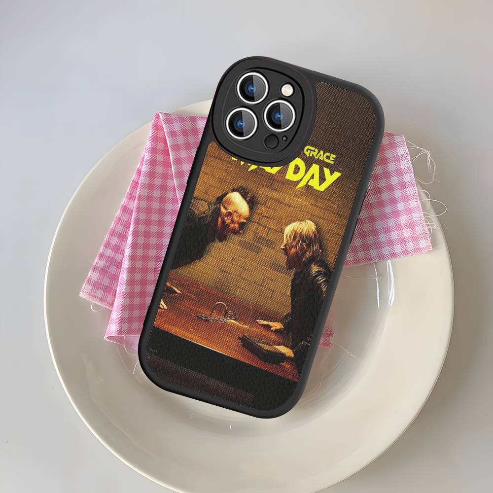 Classic Vintage Three Days Grace Band Phone Case For IPhone 16 15 14 11 12 13 Pro Max Plus Back Leather Shell