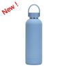 Double-Layer Stainless Steel Vacuum Insulated Travel Mug With Carrying Handle - 500ml Portable Outdoor Water Bottle