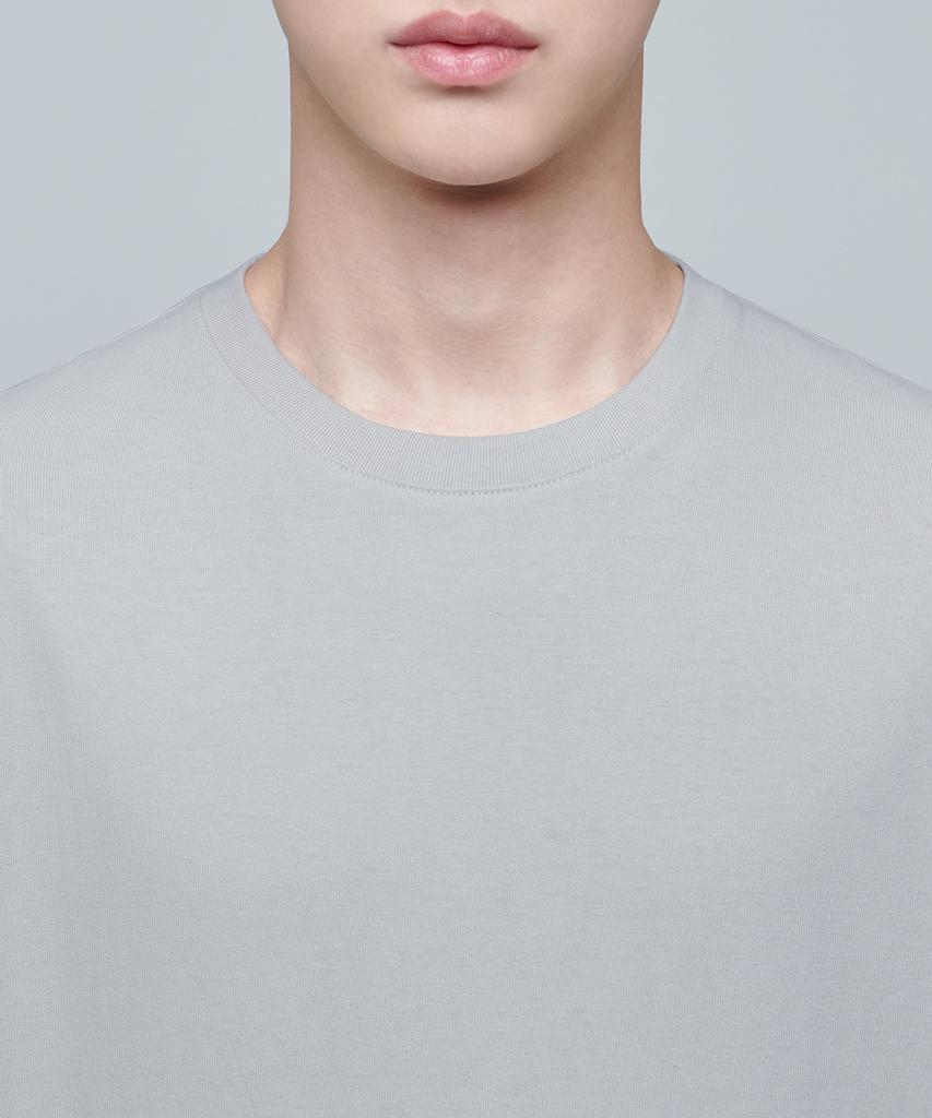 MUSINSA STANDARD Relaxed Fit Crew Neck T-Shirt 2 [Light Grey]