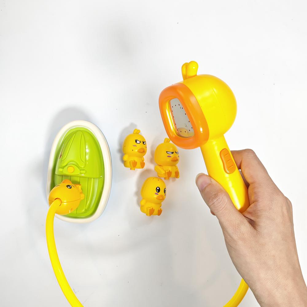 Babyborrel Badkamer Water Spelen Kleine Gele Eend Bloemen Douche Goddelijk Apparaat Waterstraal Waterspeelgoed