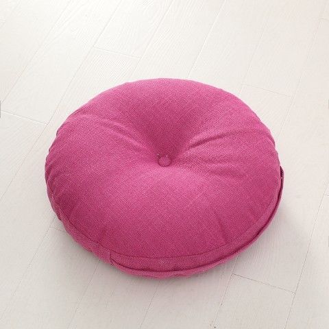 Large Linen Zafu Meditation Cushion for