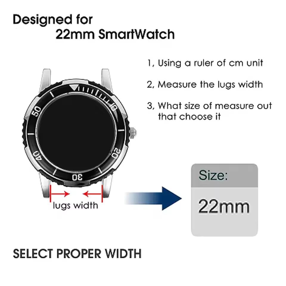 22mm Silicone Strap For Huawei Watch GT6 Pro 46mm Watchband Bracelet For Huawei Watch GT5 Pro 46mm Watchband Accessories Correa