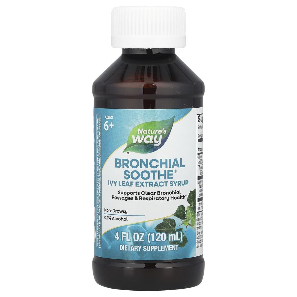 Nature'S Way, Bronchial Soothe®, Ivy Leaf Extract Syrup, Ages 6+, 120 Ml (4 Fl Oz)