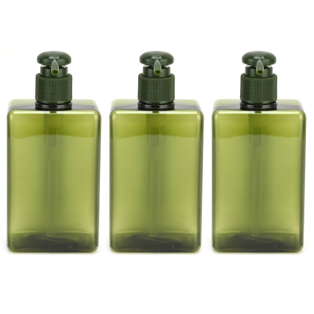 3Pcs 280ml Capacity Pump Bottle Press Bottle Travel Bottle Refillable Lotion Container  For Travel