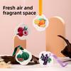 Fruit Gypsum Aromatherapy Car Decoration Diffuser Stone Fragrance Tablets Household Solid Fragrance Water Wardrobe Fragrance Pendants
