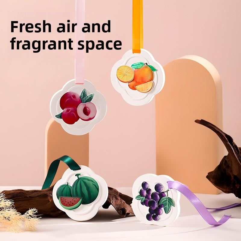 Fruit Gypsum Aromatherapy Car Decoration Diffuser Stone Fragrance Tablets Household Solid Fragrance Water Wardrobe Fragrance Pendants