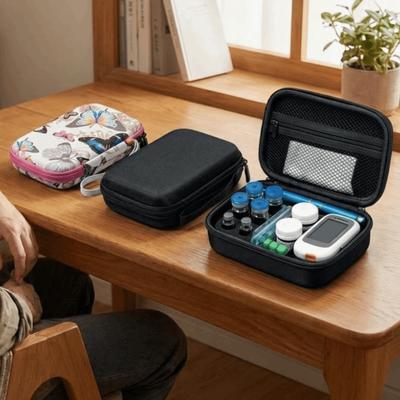 EVA Glucose Meter Storage Box Thickened Essential Oil Case Portable Insulin Vial Protector  Travel