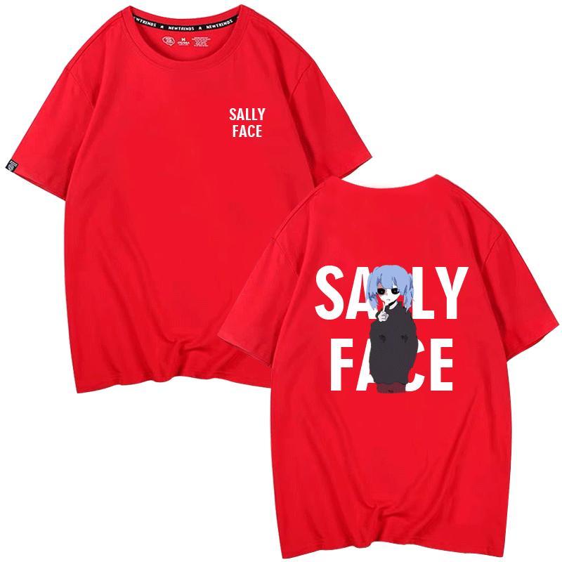 

Anime Sally Sal Fisher Larry Cosplay Pure Cotton Printed Short Sleeve TShirt Versatile in Summer Halloween Birthday Gifts S