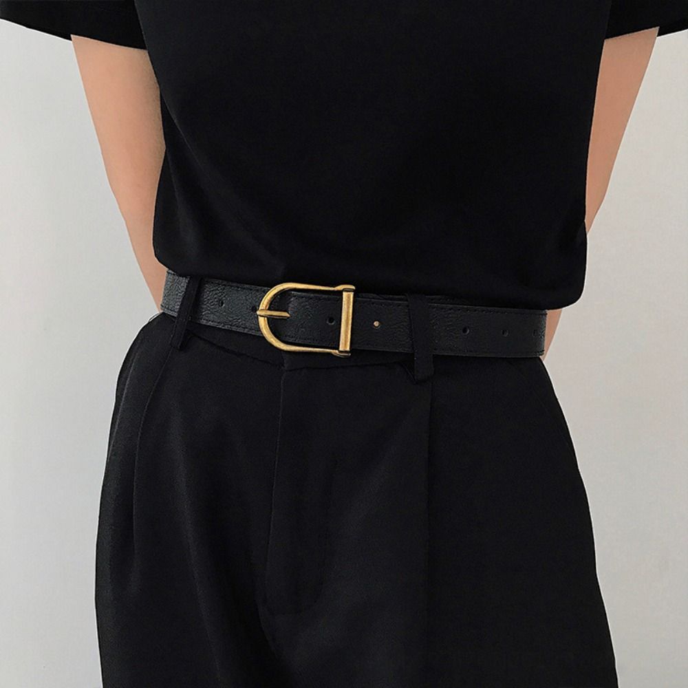 

Роскошный дизайн, пряжка, универсальный тонкий пояс, модный кожаный ремень