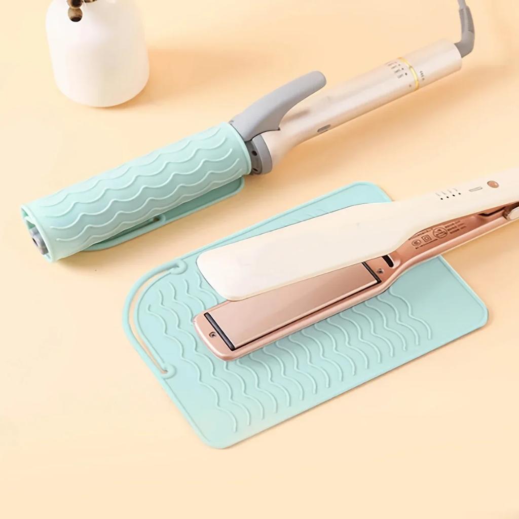 Přenosná silikonová tepelně odolná podložka žehlička na vlasy Izolační podložka Protiskluzová protiskluzová podložka pro úpravu vlasů proti teplu na cesty