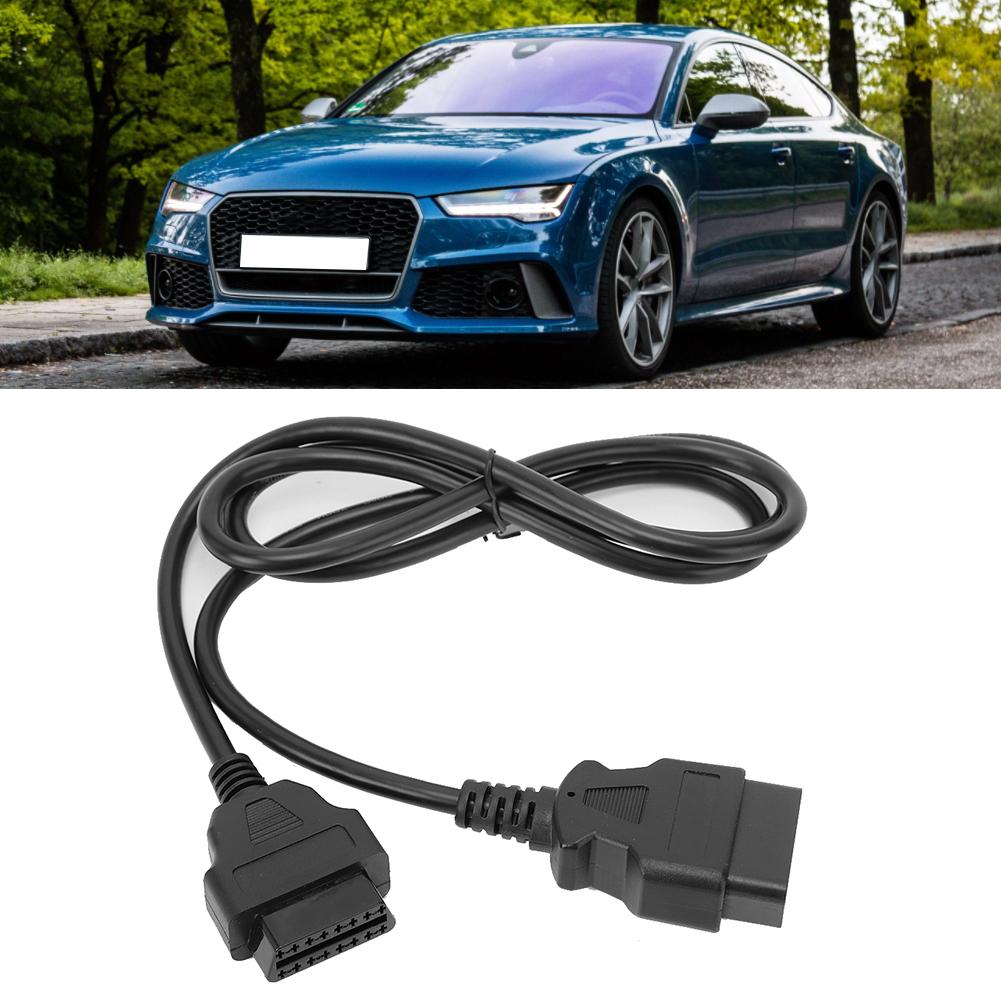 16Pin Car Diagnostics Adapter Cable for Elm327 Male To Female OBD Extension Wire 1.5m  4.9ft