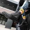 Men's Leather Boots High-top Casual Shoes Large Size Shoes for Men