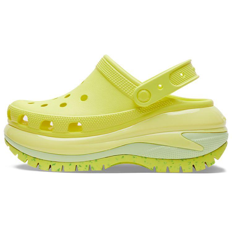 Crocs Classic Light Wheel Thick Sole Clogs Women Footwear Acid-Yellow 207988-76M