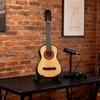 Wooden Guitar Model Miniature Guitar Decoration Miniature Classical Guitar Model with Stand for Home Office Decor Tiny Wooden