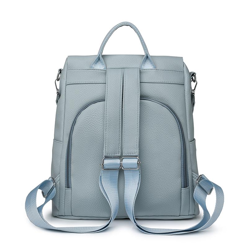 Outdoor Travel Bag PU Women's Large Capacity Backpack Multifunctional Shoulder Bag
