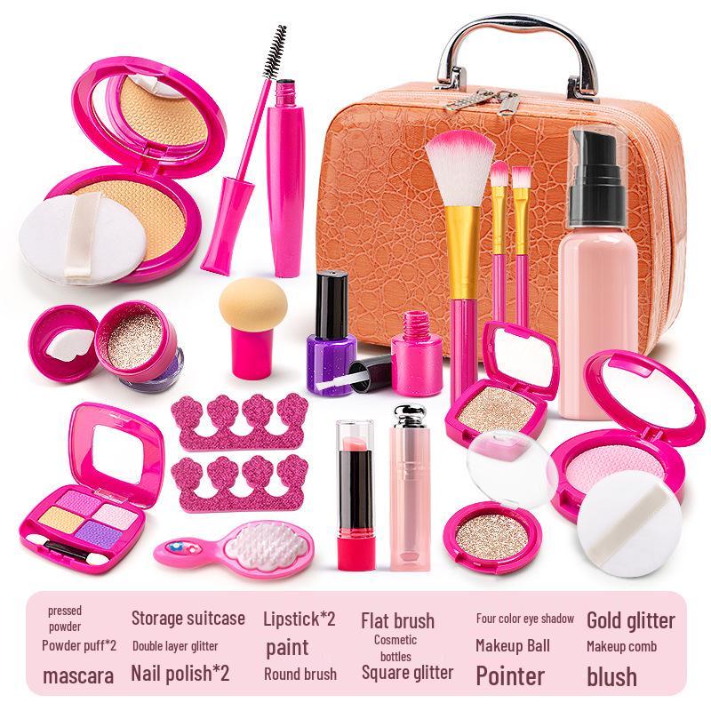 Simulation Cosmetics Toy Set: Colorless Lipstick & Nail Polish for Kids