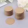 100x/Pack Craft Gift Tages Circle Tages DIY Round Tages Handmade Kraft Paper Hanging Tages