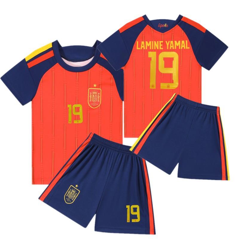 2027 Spain Home No.9 Kids  Soccer Jersey 22