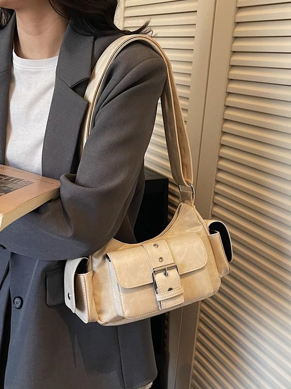 Maillard Color Crossbody Bag: Trendy, Versatile, Stylish Shoulder & Underarm Accessory