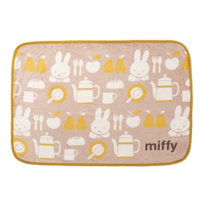 Nishikawa Miffy Kitchen FQ72185025 Blanket, Lightweight, 70x100cm, Washable, Use, Beige,