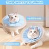 Adjustable Cat Elizabeth Circle Double-layer PVC Kitten Neck Cone Soft Pet Cone Collar  Recovery