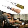 Leather Sewing Awls Tool Set Including Straight/Curved Needle Sewing Thread Screwdriver Wrench for Leather Craft Repair