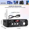 BT-298A Mini Portable Car Power Amplifier 12V Bluetooth HIFI Audio Amplifier Home Cinema Stereo Speaker 18X13.6X5.5CM