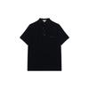 Men's Logo Lapel Short Sleeve Polo Shirt Black 40551241