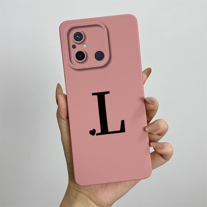 For Xiaomi Redmi 12C Case Cute Couple Letters Cover Silicone Soft TPU Fundas For Xiaomi Redmi 12C 12 C Redmi12C Phone Case Coque